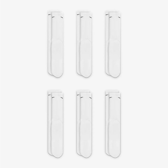 Nike dri fit socks 6 pairs white - Picture 2 of 8